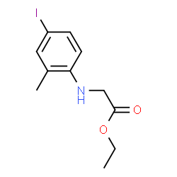 ChemSpider 2D Image | Ethyl N-(4-iodo-2-methylphenyl)glycinate | C11H14INO2