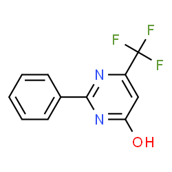 ChemSpider 2D Image | 2-Phenyl-6-trifluoromethyl-pyrimidin-4-ol | C11H7F3N2O