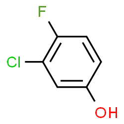 ChemSpider 2D Image | 3-Chloro-4-fluorophenol | C6H4ClFO