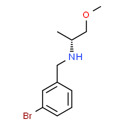 ChemSpider 2D Image | (2R)-N-(3-Bromobenzyl)-1-methoxy-2-propanamine | C11H16BrNO