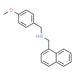 ChemSpider 2D Image | 1-(4-Methoxyphenyl)-N-(1-naphthylmethyl)methanamine | C19H19NO