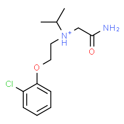 ChemSpider 2D Image | N-(2-Amino-2-oxoethyl)-N-[2-(2-chlorophenoxy)ethyl]-2-propanaminium | C13H20ClN2O2