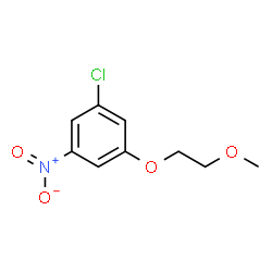 ChemSpider 2D Image | 1-Chloro-3-(2-methoxyethoxy)-5-nitrobenzene | C9H10ClNO4