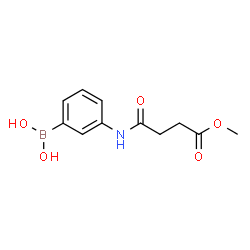 ChemSpider 2D Image | {3-[(4-Methoxy-4-oxobutanoyl)amino]phenyl}boronic acid | C11H14BNO5