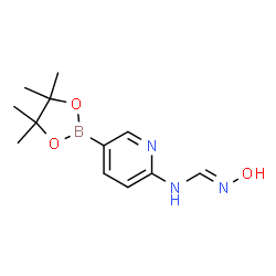 ChemSpider 2D Image | N'-Hydroxy-N-[5-(4,4,5,5-tetramethyl-1,3,2-dioxaborolan-2-yl)-2-pyridinyl]imidoformamide | C12H18BN3O3
