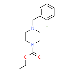 ChemSpider 2D Image | Ethyl 4-(2-fluorobenzyl)-1-piperazinecarboxylate | C14H19FN2O2