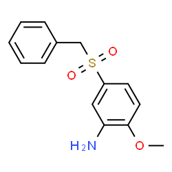 ChemSpider 2D Image | 5-Benzylsulfonyl-2-methoxy-aniline | C14H15NO3S