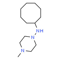 ChemSpider 2D Image | N-Cyclooctyl-4-methyl-1-piperazinamine | C13H27N3