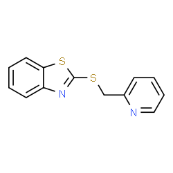 ChemSpider 2D Image | 2-(Pyridin-2-ylmethylsulfanyl)-benzothiazole | C13H10N2S2