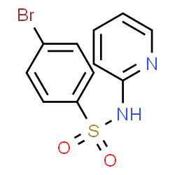 ChemSpider 2D Image | 4-Bromo-N-(2-pyridinyl)benzenesulfonamide | C11H9BrN2O2S