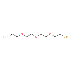 ChemSpider 2D Image | 2-{2-[2-(2-Aminoethoxy)ethoxy]ethoxy}ethanethiol | C8H19NO3S