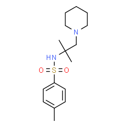 ChemSpider 2D Image | N-(1,1-Dimethyl-2-piperidin-1-yl-ethyl)-4-methyl-benzenesulfonamide | C16H26N2O2S