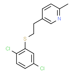 ChemSpider 2D Image | 5-{2-[(2,5-Dichlorophenyl)sulfanyl]ethyl}-2-methylpyridine | C14H13Cl2NS