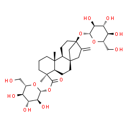 ChemSpider 2D Image | 1-O-[13-(beta-L-Glucopyranosyloxy)-19-oxokaur-16-en-19-yl]-beta-L-glucopyranose | C32H50O13