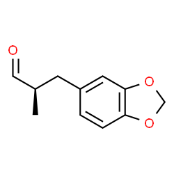 ChemSpider 2D Image | (2S)-3-(1,3-Benzodioxol-5-yl)-2-methylpropanal | C11H12O3