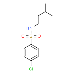 ChemSpider 2D Image | 4-Chloro-N-(3-methylbutyl)benzenesulfonamide | C11H16ClNO2S
