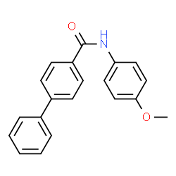 ChemSpider 2D Image | N-(4-Methoxyphenyl)-4-biphenylcarboxamide | C20H17NO2