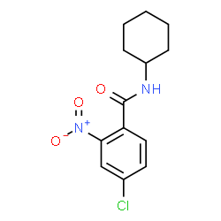 ChemSpider 2D Image | 4-Chloro-N-cyclohexyl-2-nitrobenzamide | C13H15ClN2O3