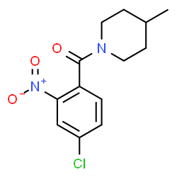 ChemSpider 2D Image | (4-Chloro-2-nitrophenyl)(4-methyl-1-piperidinyl)methanone | C13H15ClN2O3
