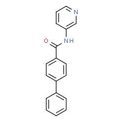 ChemSpider 2D Image | N-(3-Pyridinyl)-4-biphenylcarboxamide | C18H14N2O