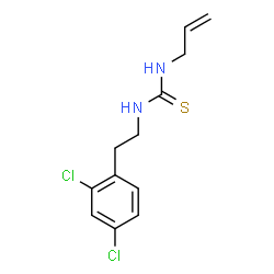 ChemSpider 2D Image | 1-Allyl-3-[2-(2,4-dichlorophenyl)ethyl]thiourea | C12H14Cl2N2S