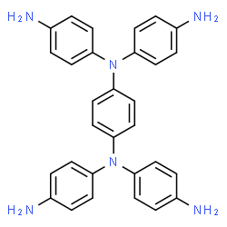 ChemSpider 2D Image | N,N,N',N'-Tetrakis(4-aminophenyl)-1,4-benzenediamine | C30H28N6