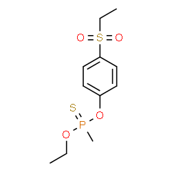 ChemSpider 2D Image | O-Ethyl O-[4-(ethylsulfonyl)phenyl] methylphosphonothioate | C11H17O4PS2