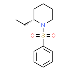ChemSpider 2D Image | (2R)-2-Ethyl-1-(phenylsulfonyl)piperidine | C13H19NO2S