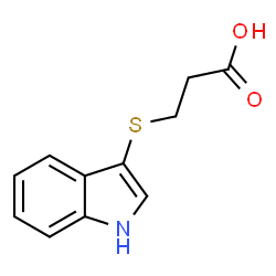 ChemSpider 2D Image | 3-((1H-indol-3-yl)thio)propanoic acid | C11H11NO2S