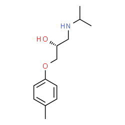 ChemSpider 2D Image | (2R)-1-(Isopropylamino)-3-(4-methylphenoxy)-2-propanol | C13H21NO2
