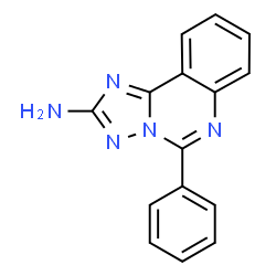 ChemSpider 2D Image | 5-Phenyl[1,2,4]triazolo[1,5-c]quinazolin-2-amine | C15H11N5