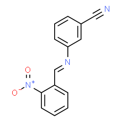 ChemSpider 2D Image | 3-[(E)-(2-Nitrobenzylidene)amino]benzonitrile | C14H9N3O2