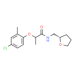 ChemSpider 2D Image | 2-(4-Chloro-2-methylphenoxy)-N-[(2S)-tetrahydro-2-furanylmethyl]propanamide | C15H20ClNO3