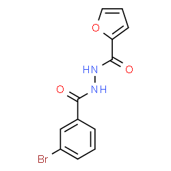 ChemSpider 2D Image | N'-(3-Bromobenzoyl)-2-furohydrazide | C12H9BrN2O3