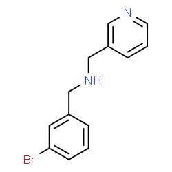 ChemSpider 2D Image | N-(3-bromobenzyl)-1-(pyridin-3-yl)methanamine | C13H13BrN2