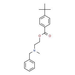 ChemSpider 2D Image | 2-[Benzyl(methyl)amino]ethyl 4-(2-methyl-2-propanyl)benzoate | C21H27NO2