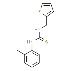 ChemSpider 2D Image | 1-(2-Methylphenyl)-3-(2-thienylmethyl)thiourea | C13H14N2S2