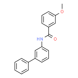 ChemSpider 2D Image | N-(3-Biphenylyl)-3-methoxybenzamide | C20H17NO2