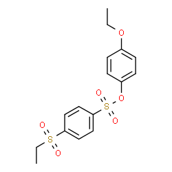 ChemSpider 2D Image | 4-Ethoxyphenyl 4-(ethylsulfonyl)benzenesulfonate | C16H18O6S2