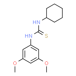 ChemSpider 2D Image | 1-Cyclohexyl-3-(3,5-dimethoxyphenyl)thiourea | C15H22N2O2S