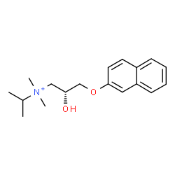 ChemSpider 2D Image | (2R)-2-Hydroxy-N-isopropyl-N,N-dimethyl-3-(2-naphthyloxy)-1-propanaminium | C18H26NO2