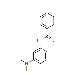 ChemSpider 2D Image | N-[3-(Dimethylamino)phenyl]-4-fluorobenzamide | C15H15FN2O