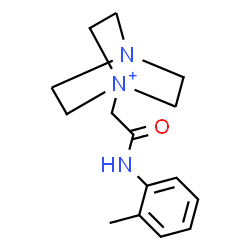 ChemSpider 2D Image | 1-{2-[(2-Methylphenyl)amino]-2-oxoethyl}-4-aza-1-azoniabicyclo[2.2.2]octane | C15H22N3O