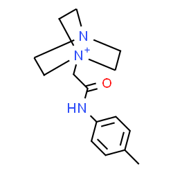 ChemSpider 2D Image | 1-{2-[(4-Methylphenyl)amino]-2-oxoethyl}-4-aza-1-azoniabicyclo[2.2.2]octane | C15H22N3O