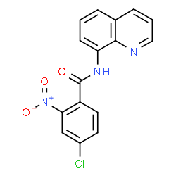 ChemSpider 2D Image | 4-Chloro-2-nitro-N-(8-quinolinyl)benzamide | C16H10ClN3O3