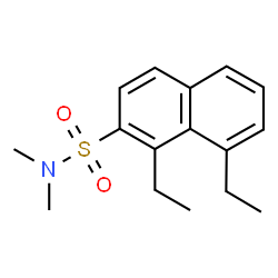ChemSpider 2D Image | 1,8-Diethyl-N,N-dimethyl-2-naphthalenesulfonamide | C16H21NO2S