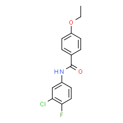 ChemSpider 2D Image | N-(3-Chloro-4-fluorophenyl)-4-ethoxybenzamide | C15H13ClFNO2