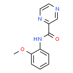 ChemSpider 2D Image | N-(2-Methoxyphenyl)-2-pyrazinecarboxamide | C12H11N3O2