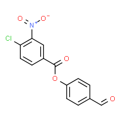 ChemSpider 2D Image | 4-Formylphenyl 4-chloro-3-nitrobenzoate | C14H8ClNO5