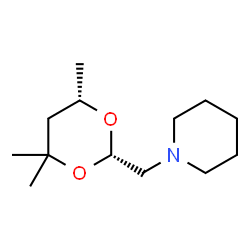 ChemSpider 2D Image | 1-{[(2S,6S)-4,4,6-Trimethyl-1,3-dioxan-2-yl]methyl}piperidine | C13H25NO2